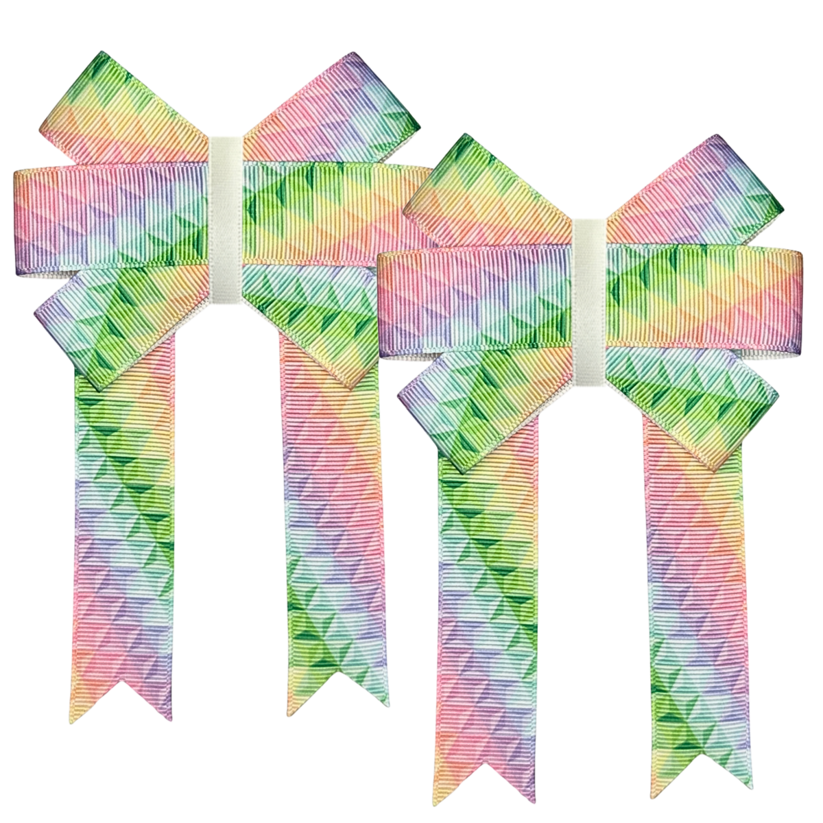 Rainbow Blocks Front Bows