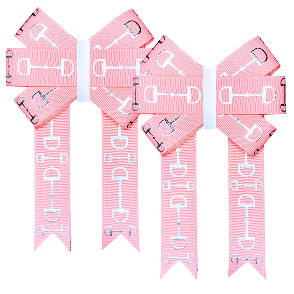Light Pink with Silver Bits Front Bows