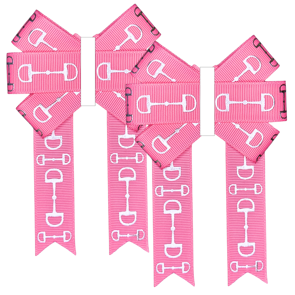 Pink with Silver Bits Front Bow
