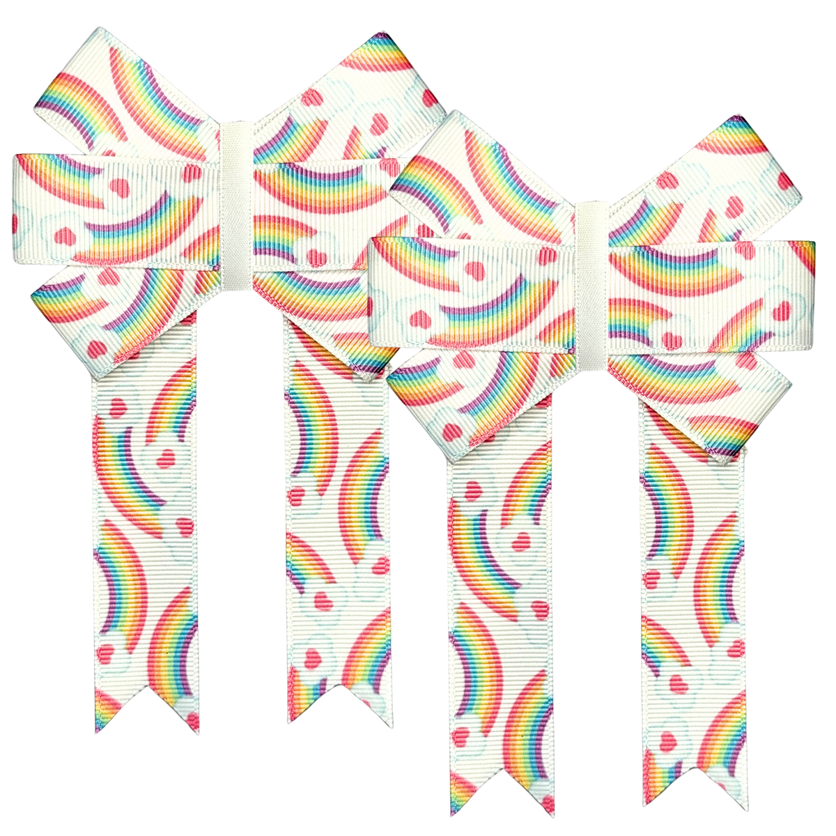 Rainbow Front Bows
